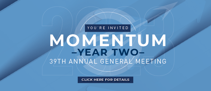 You're invited to our 39th Annual General Meeting.